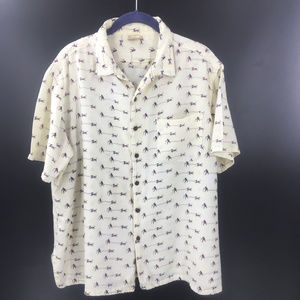 KIT CORNELL Monkey Dog Print Shirt